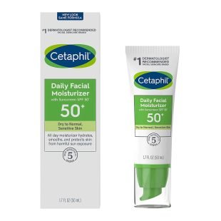 Cetaphil Daily Facial Moisturizer with Sunscreen SPF50 1.7 Oz