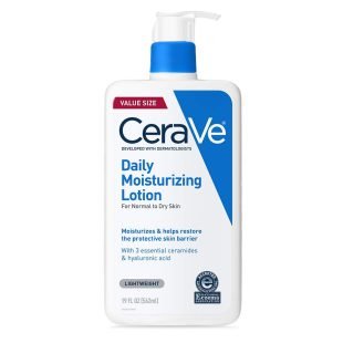 CeraVe Daily Moisturizing Lotion | Face, Body & Hand Cream for Normal to Dry Skin | Hyaluronic Acid & 3 Essential Ceramides (562ml)
