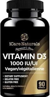 Icare naturals vita d3 1000iu ,90Caps