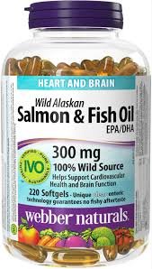 Webber salmon & fish oil 300mg ,220caps