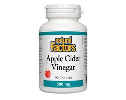 Natural factors Apple cider vinegar 90c