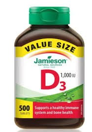 Jamieson D3 , 1000 iu ,500Tabs